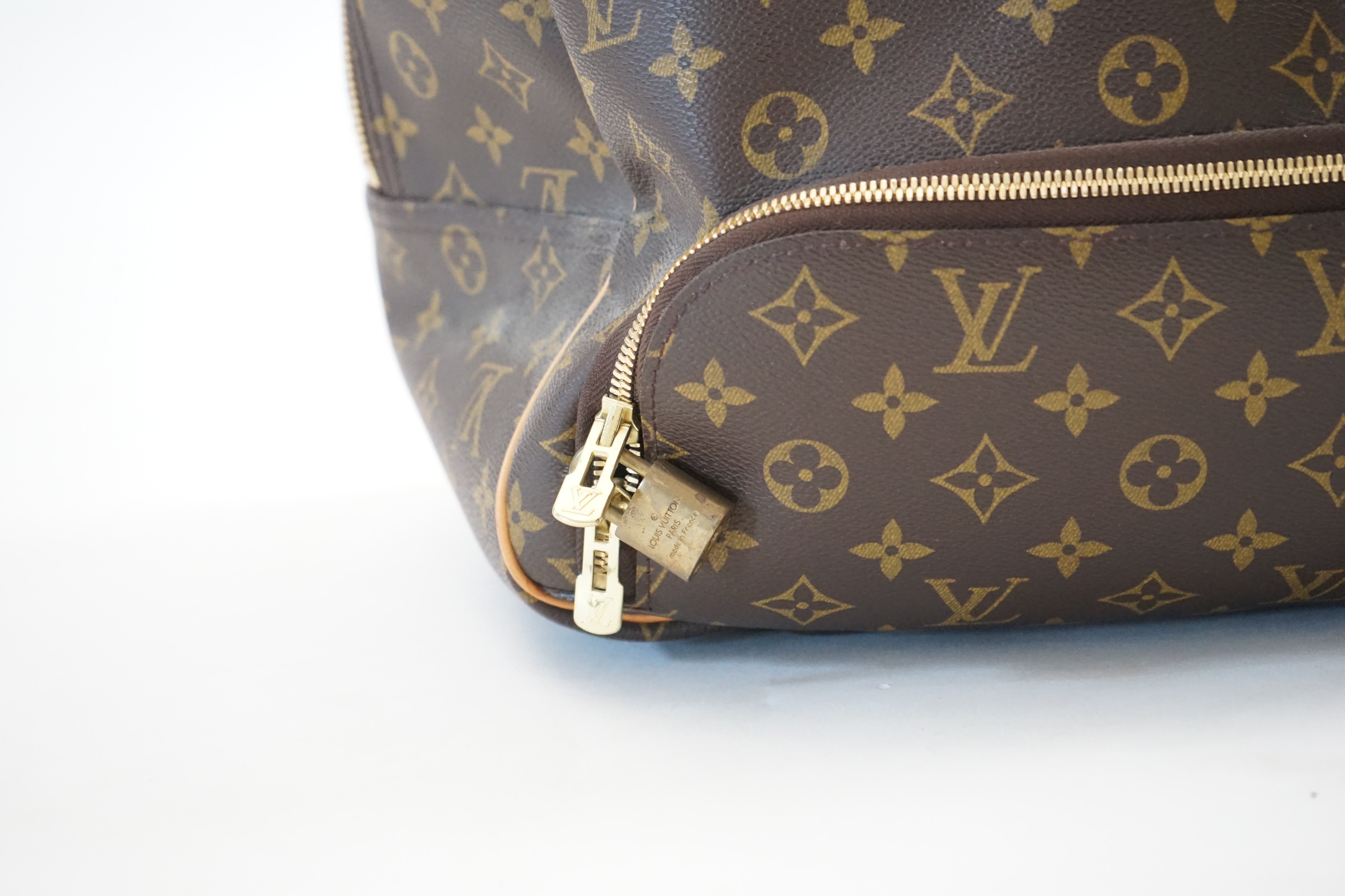 A Louis Vuitton Evasion travel bag width 38cm, depth 23cm, length 33cm, hand drop 12cm